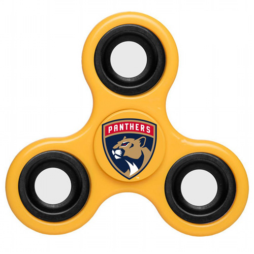 NHL Florida Panthers 3 Way Fidget Spinner D105 - Yellow - Click Image to Close